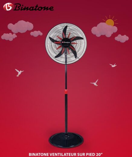 VENTILATEUR BINATONE 20″ SUR PIED TS2020