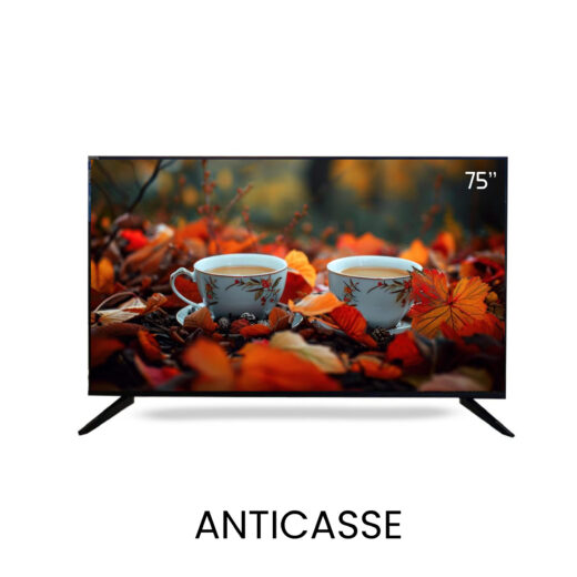 TELEVISEUR WIWLIL 75″ SMART ANDROID 4K ULTRA HD ANTICASSE