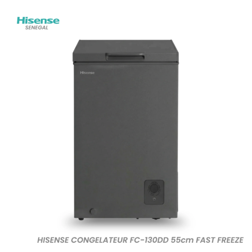 CONGELATEUR HISENSE HORIZONTAL 130LITRES GRIS FC13DD4HA