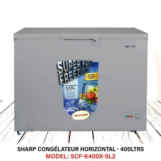 CONGELATEUR SHARP HORIZONTAL 400LITRES GRIS SCFK400XLSL2