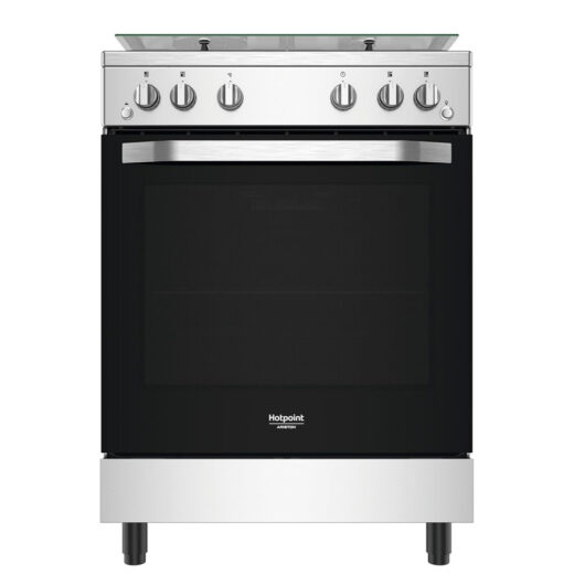 CUISINIERE HOTPOINT 4FEUX A GAZ 60X60 FOUR A GAZ GRIS HS67G2PMX/IT/1