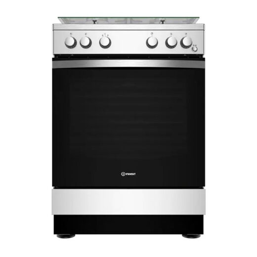 CUISINIERE INDESIT 4FEUX A GAZ  60X60 FOUR A GAZ GRIS IS67G1PCX/MEA