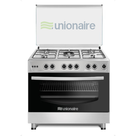CUISINIERE UNIONAIRE 5FEUX 90X60 FULL OPTION INOX