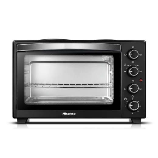 MINI FOUR HISENSE 28LITRES + 2FEUX ELECTRIQUE NOIR H28TOBKPL16