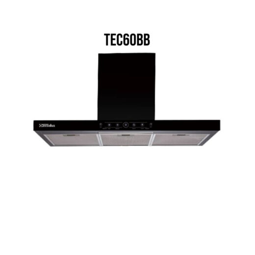 HOTTE DE CUISINE TECNOLUX ENCASTRABLE 60X60 NOIR TEC60BB