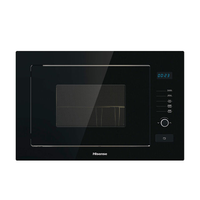 MICRO ONDE HISENSE ENCASTRABLE 25LITRES AVEC GRILLE NOIR HB25MOBX7G