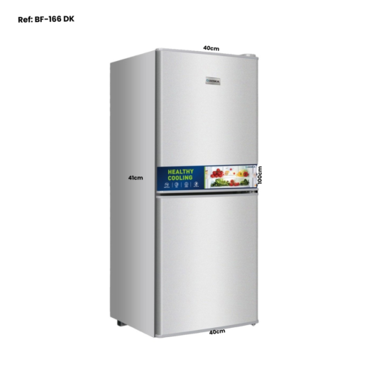REFRIGERATEUR DESKA COMBINE 2TIROIRS PM GRIS BF166DKG/BF166DKH