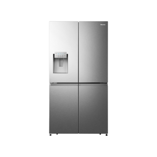 REFRIGERATEUR HISENSE SIDE BY SIDE 4PORTES 628LITRES AVEC FONTAINE INVERTER WIFI INOX RS82WS4SB