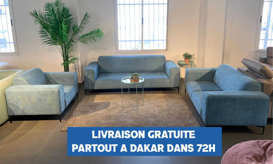 SALON CANAPE 7PLACES COULEUR AU CHOIX CITY