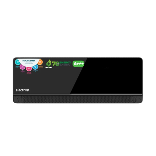 SPLIT ELACTRON 12000BTU 1.5CV DUAL INVERTER+WIFI MIROIR NOIR ETN12R3MG