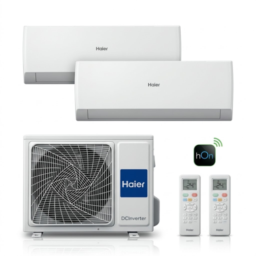SPLIT HAIER DOUBLE EVAP 12000BTU 1.5CV INVERTER AS35RBAHRA4/2U50S2SM1FA3