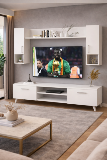TABLE TELEVISEUR MFC42 BLANC TVB010