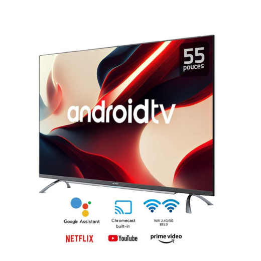 TELEVISEUR ASTECH 55 » QLED SMART ANDROID + SOUNDBAR 4K 55GX350QD