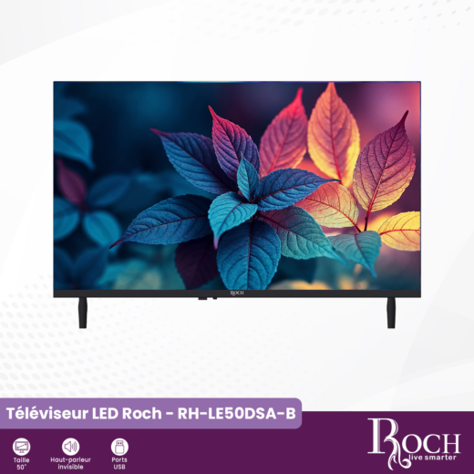TELEVISEUR ROCH 50 » SMART ANDROID RH-LE50AS-B